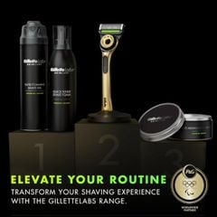  Dao cạo ướt Gillette Labs Champion Gold Edition cho Nam (kèm 5 lưỡi) 