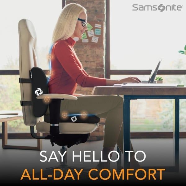 Đệm ghế và gối tựa Samsonite 2in1