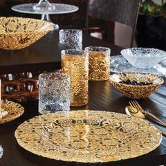  Đĩa IVV Arabesque Gold Leaf 37cm 