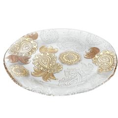  Đĩa IVV Pashmina Clear Gold 37cm 