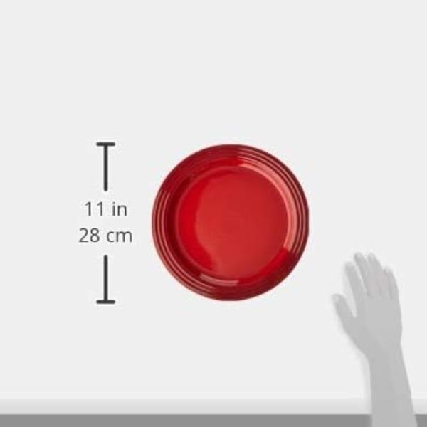Đĩa sứ Le Creuset 22cm màu đỏ