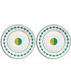  Set 2 đĩa sứ Ponta Dessert Reflections Copenhagen 23cm 