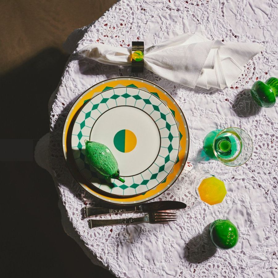 Set 2 đĩa sứ Ponta Dessert Reflections Copenhagen 23cm