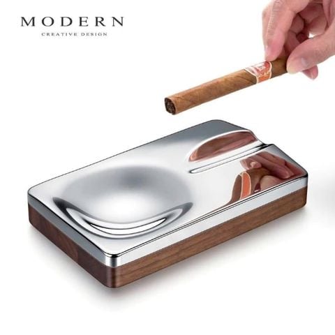 Gạt tàn Modern gỗ inox