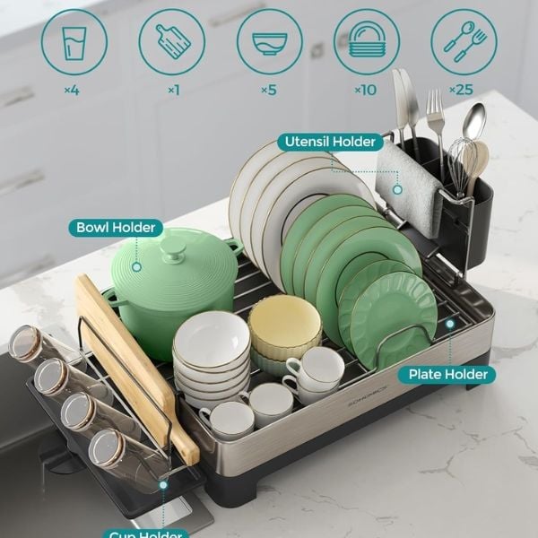 Giá úp bát đĩa Songmics UKCS030E01 - Nội địa Đức