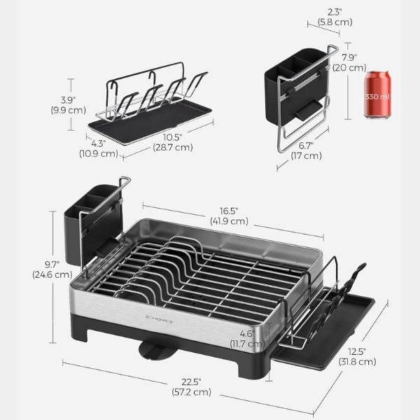 Giá úp bát đĩa Songmics UKCS030E01 - Nội địa Đức