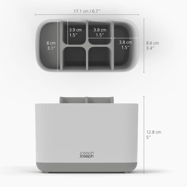 Hộp đựng bàn chải đánh răng Joseph Joseph 70531 inox