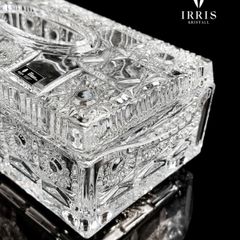  Hộp giấy ăn pha lê thuỷ tinh mài Irris 