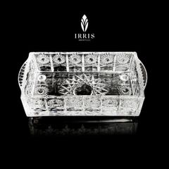 Hộp giấy ăn pha lê thuỷ tinh mài Irris 