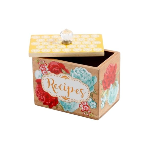 Hộp gỗ The Pioneer Woman Blossom Jubilee Wood Recipe