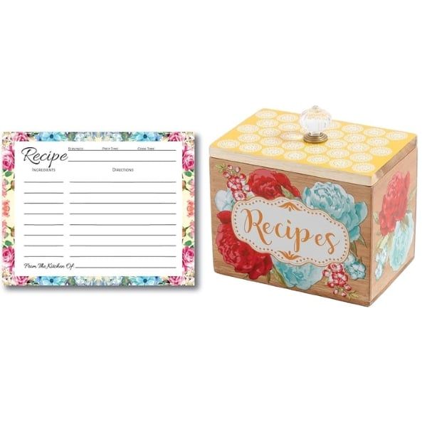 Hộp gỗ The Pioneer Woman Blossom Jubilee Wood Recipe