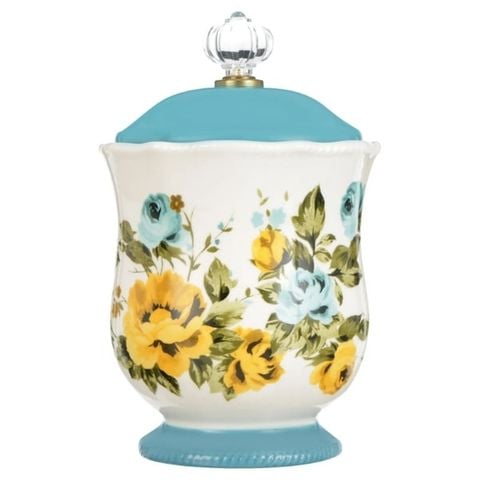 Hũ đựng đồ khô The Pioneer Woman Rose Shadow - Màu Xanh