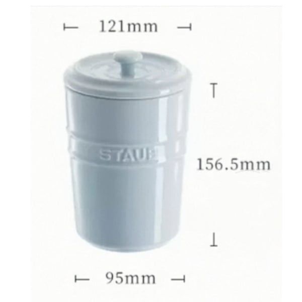 Hũ sứ Staub 1000ml - Màu Xanh Dương nhạt