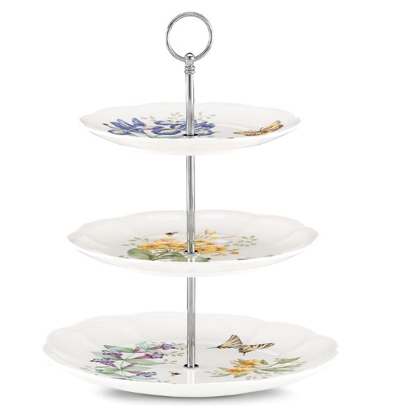 Khay ba tầng Lenox Butterfly Meadow