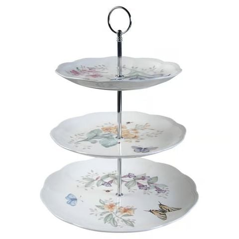 Khay ba tầng Lenox Butterfly Meadow
