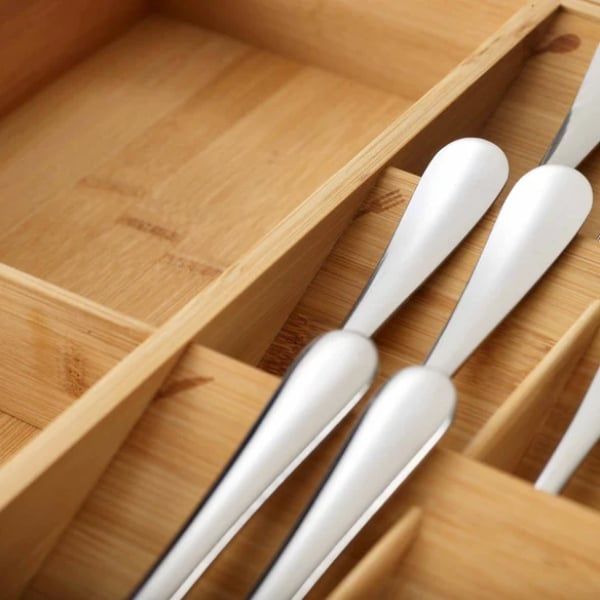Khay chia ngăn kéo dao thìa dĩa Joseph Joseph DrawerStore Bamboo 85169