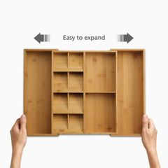  Khay chia ngăn kéo dao thìa dĩa Joseph Joseph DrawerStore Bamboo 851696 