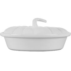  Khay sứ bí ngô Le Creuset 23cm màu trắng 61027234310030 