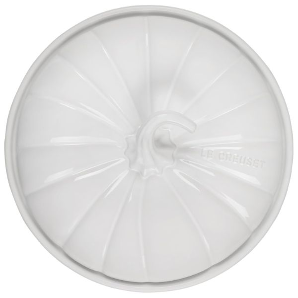 Khay sứ bí ngô Le Creuset 23cm màu trắng 61027234310030