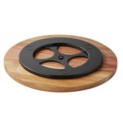  Khay sứ đế gỗ tròn xoay The Pioneer Woman Brilliant Blooms 32.5cm 