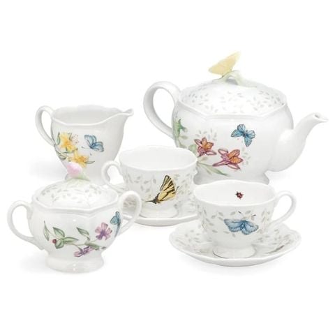 Bộ ấm trà Lenox Butterfly Meadow 9 món
