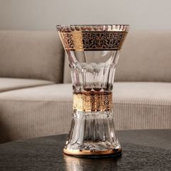 Lọ hoa bó mạ khảm vàng Ales Zverina Romantic 30.5cm