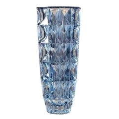 Lọ hoa pha lê Bohemia Diamond 33cm - Màu xanh