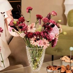  Lọ hoa pha lê Orrefors Raspberry 16cm 