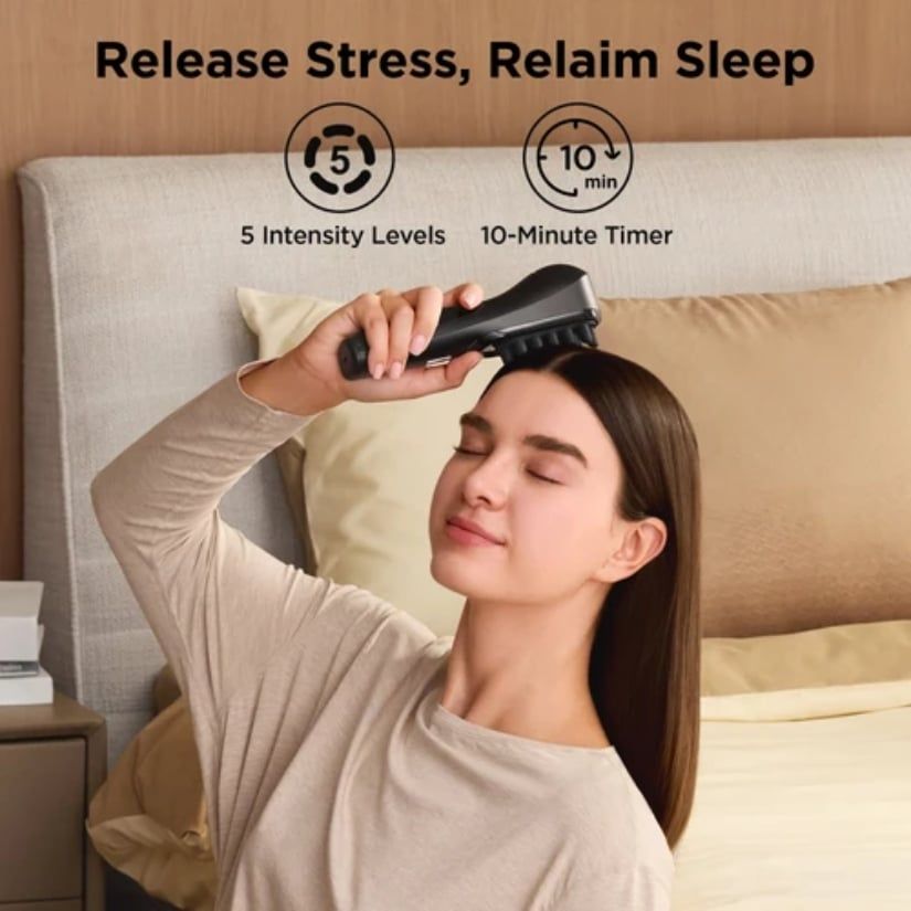 Lược massage đầu Mytrex Vido chuyển động rung ngang