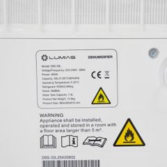 Máy hút ẩm lọc không khí Lumias D6S-30L (30 lít/ngày) 