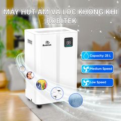  Máy hút ẩm Robitek DH25 25 lít/ngày 