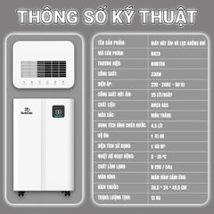  Máy hút ẩm Robitek DH25 25 lít/ngày 