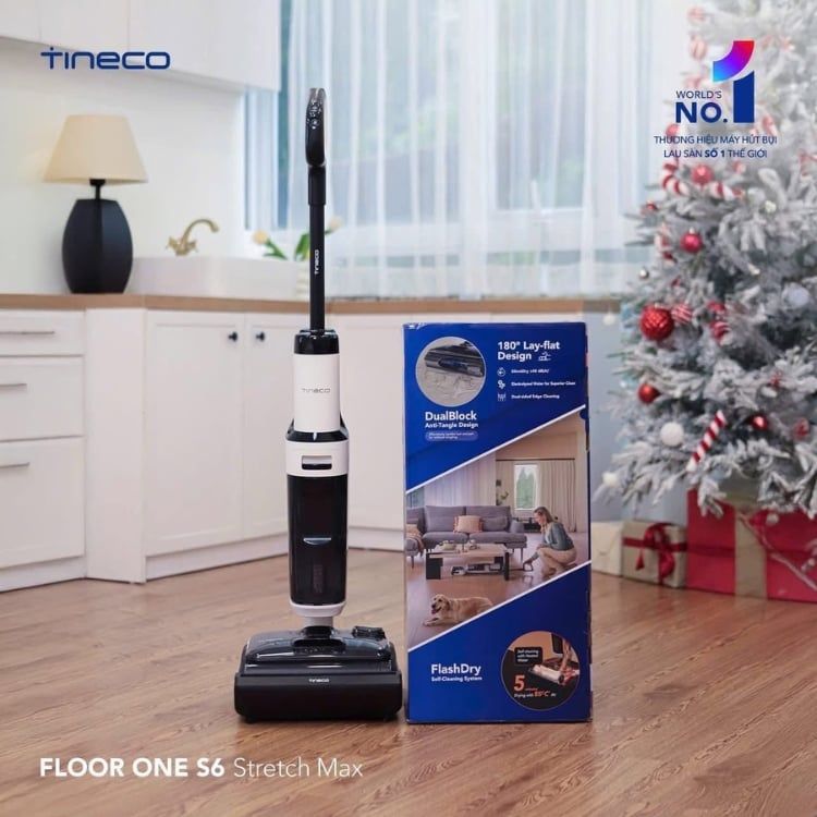 Máy hút bụi lau sàn khô ướt Tineco Floor One S6 Stretch Max | Hút 22.1