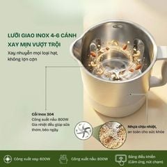  Máy làm sữa hạt 2Lock Korea 0.8L 