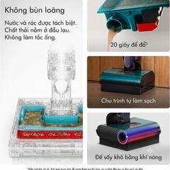  Máy lau nhà Dyson Clean + Wash hygene kèm con lăn sơ cua 