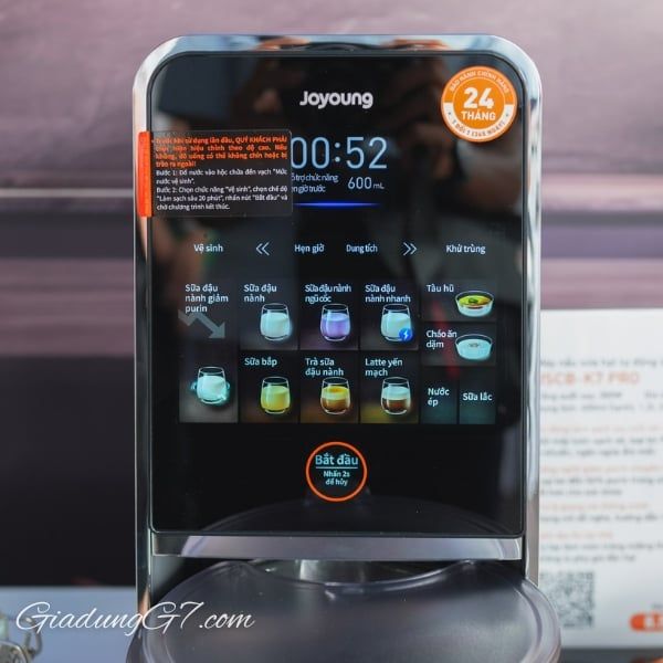 Máy nấu sữa hạt làm sạch tự động Joyoung JSCB-K7 PRO