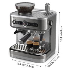  Máy pha cà phê bán tự động Philips Barista Brew PSA3218/01 -Màu bạc 