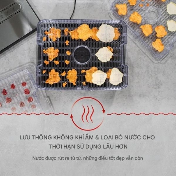 Máy sấy thực phẩm Caso DH450 5 tầng 450W bảo quản thực phẩm