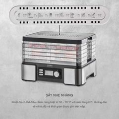  Máy sấy thực phẩm Caso DH450 5 tầng 450W 