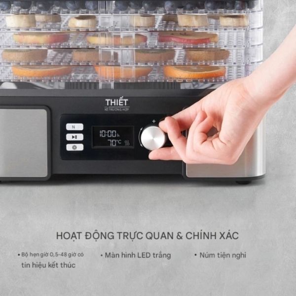 Máy sấy thực phẩm Caso DH450 5 tầng 450W bảo quản thực phẩm