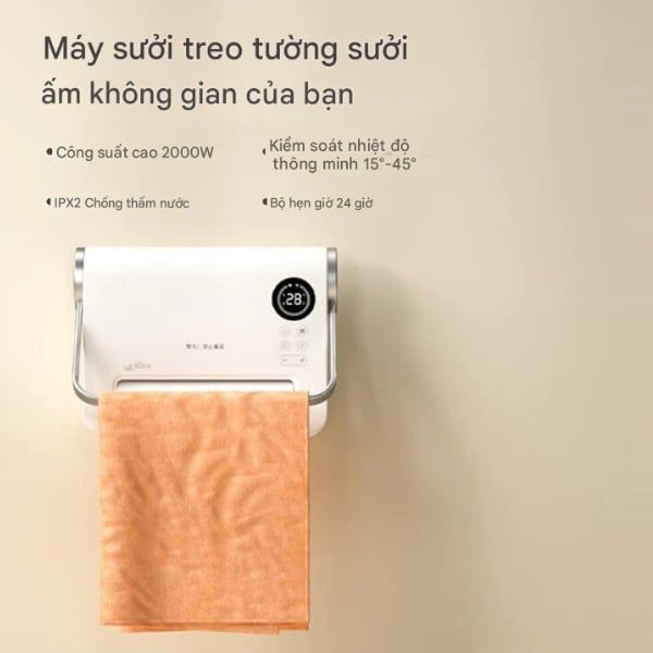 Máy Sưởi Ceramic Lumias H08B 2.000W – Tiết Kiệm Năng Lượng, Sưởi Ấm
