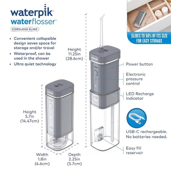 Máy tăm nước du lịch Waterpik Professional WF-17CD