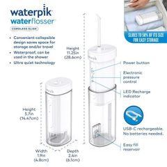  Máy Tăm Nước Waterpik Cordless Slide WF16 có sạc 
