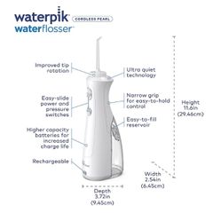  Máy Tăm Nước Waterpik Cordless WF-13 màu trắng 