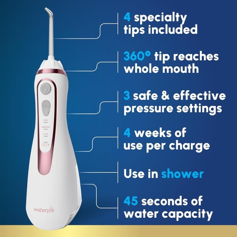 Máy tăm nước Waterpik WP589 / WP-589 cầm tay sạc USB từ tính