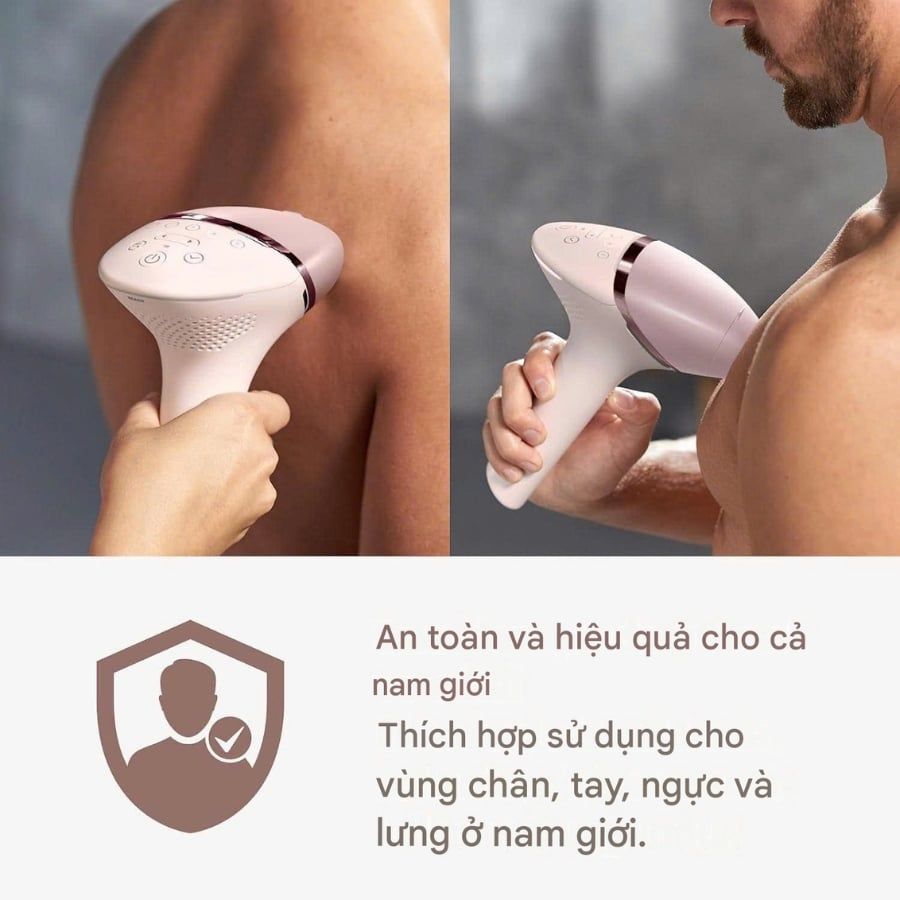 Máy triệt lông IPL Philips Lumea 9900 Series BRI950/02 Made in Sloveni