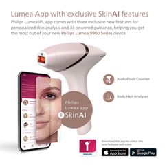  Máy triệt lông Philips Lumea IPL BRI953/02 Series 9900 - Made in Slovenia. 