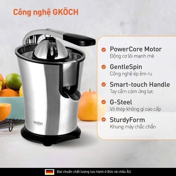 Máy vắt cam Gkoch 160W - Germany