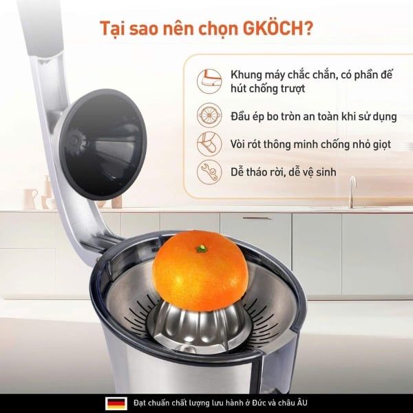 Máy vắt cam Gkoch 160W - Germany