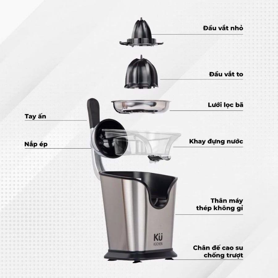 Máy vắt cam Kuchen KU 2401